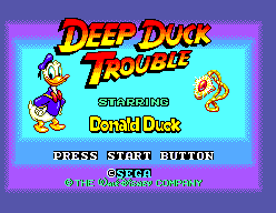 Deep Duck Trouble screenshot 5 for Sega Master System